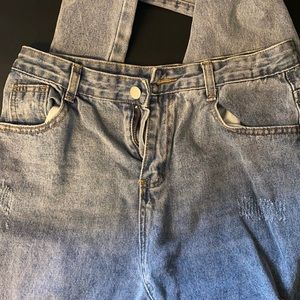 Shein High Waisted Ripped Carrot Jeans